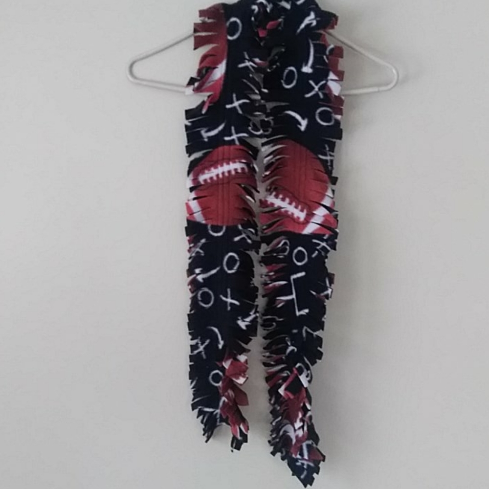 Super Bowl Fleece Football Scarf XO